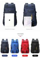 Mochila de exterior de 60L para escalada, viajes, deportes, camping, senderismo, escuela, para hombre y mujer. - details 15