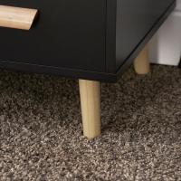 Auxiliares Mesita de Noche con 3 Cajones Mesa para Salón Comedor con 2 Estantes 48 x 40 x 60 cm Gris ES - details 35