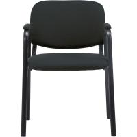 Confidente Ken Pro Tapizada En Tela I Silla De Conferencia con Base De Metal Negro I Silla De Oficina Sin Ruedas I Color:, Color:Negro - details 5