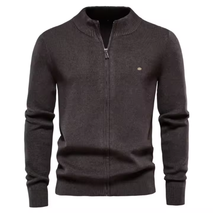 Suéter de lana casual de moda para hombre, suéter de punto - 1