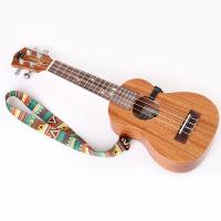 Correa ajustable de poliéster suave para guitarra ukelele, bajo acústico, correa para el hombro, banda con gancho - details 3