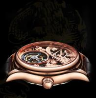 Reloj Mecánico de Tourbillon Premium Aesop Auténtico Dial de Dragón de Zafiro para Hombres - details 7