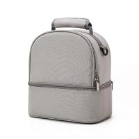 Bolsa de Almuerzo Aislante de Tela Oxford de Doble Capa Caja Térmica Bento, Bolsa Refrigeradora, Contenedor de Almacenamiento de Alimentos para Picnic, Mochila para Madre y Bebé - details 0