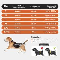 Funda de soporte para pierna de perro ajustable de 6 tamaños, Protector de codo elástico transpirable para perro, soporte suave a prueba de suciedad para perro, suministros para mascotas - details 0