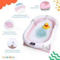 Bañera Plegable para Bebé de 80cm con Soporte Bañera de Bebé con Termómetro - details 23