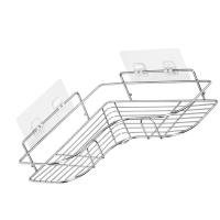 Estante de ducha de esquina, organizador de estantes de ducha con pegatinas de doble broca de 2 piezas para baño, dormitorio y cocina - details 0