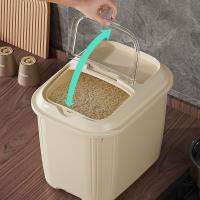 Cubo de arroz duradero a prueba de humedad, contenedor de cereales sellado impermeable a prueba de fugas, contenedor de alimentos práctico de gran capacidad - details 7