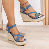 Sandalias de tacón de cuña a la moda de verano para mujer - details 4