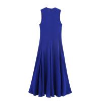 PB & ZA2025new ropa de verano para mujer, vestido sencillo, informal, versátil, ajustado, sin mangas, cómodo, corte en A - details 2