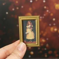 Mini Pintura al Óleo de Escala 1:12 Accesorios de Muñeca de Resina Vintage - details 3