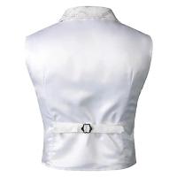 Chaleco de traje para hombre, chaleco con estampado de cuello en V, chaleco de boda para novio, traje elegante para hombre, chaleco, vestido Formal, chaqueta, chaleco, ropa de trabajo - details 8