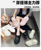 Zuecos de verano nuevos de 25 años para mujer, sandalias antideslizantes gruesas resistentes al desgaste informales para interiores y moda - details 2