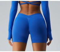 Pantalones cortos de Yoga de cintura alta para mujer, ropa deportiva informal para entrenamiento, levantamiento de glúteos, gimnasio, correr - details 8