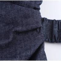 Cinturón de Denim Largo OUWU Vestido Elegante sin Mangas con Cintura Ancha - details 4