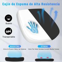 Silla de Escritorio Ergonómica con Reposacabezas Ajustable y Soporte Lumbar, Respaldo de Malla Transpirable, Reposabrazos Abatibles de 90 ° , Silla Giratoria de 360 ° - details 89
