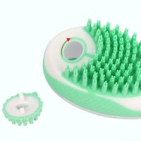 Productos para mascotas con dispensador de champú, cepillo de baño para perros, peine de silicona, cepillo de masaje silencioso para gatos, peine de ducha portátil 2 en 1 para mascotas - details 6