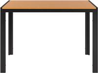 Mesa de comedor para exteriores para 6 personas, rectangular, de metal de aluminio, resistente a todo tipo de clima, mesa de patio con listones de 110x70x73 cm para terraza, patio trasero, césped y jardín - details 22
