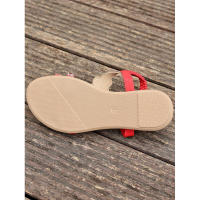 Sandalias planas de talla grande con diamantes de imitación de estilo étnico para mujer con diseño de correa trasera elástica - details 14