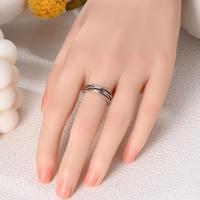 Exquisito anillo de Plata de Ley 925 para mujer, sortija Simple de varias capas con ondas, joyería para boda, citas, fiesta, regalos para mujeres y niñas - details 0