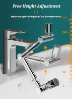 Grifo de Metal escalable de 1440 ° para cocina, aireador a prueba de salpicaduras, boquilla de filtro, extensor de agua para ahorro de agua - details 2
