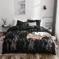 Juego de Ropa de Cama de Mármol Cubierta de Edredón Suave para Cama Doble Tamaño Rey - details 9