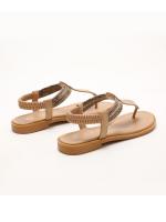 Sandalias de punta para mujer, nuevo estilo 2025, estilo étnico bohemio, combinación de colores simple, zapatos romanos de viaje retro - details 11
