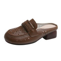 Zapatillas de Moda para Mujer Verano Cómodas y Suaves con Agujeros Zapatillas de Hueco Estilo para Mamá - details 0