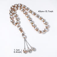 Brazalete Tasbih Islam musulmán cuentas de oración Tasbeeh contador Zikr Rosario cuentas Masbaha pulseras de meditación para mujeres y hombres - details 6