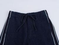 Estilo nuevo Ropa de mujer Chaqueta vaquera a rayas con patchwork Jeans decorados con cinturón lateral - details 14