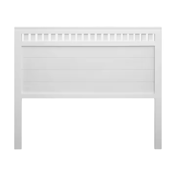Cabecero para Cama de 180 Fabricado en Madera Maciza de Pino insigni Acabado Blanco Satinado - 1
