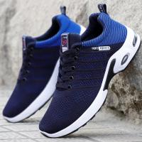 Zapatillas de Correr Profesionales para Hombres Ligeras de Malla Diseñadas por Artista con Cordones - details 5