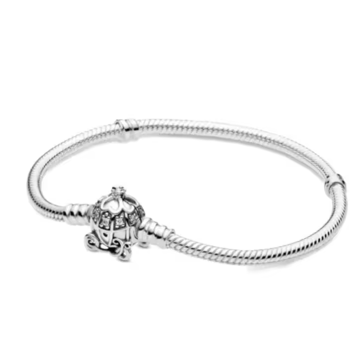 Pulsera Entrenadora Cinderela de Plata Joyería de Moda para Niñas Mayores de 8 Años - 1