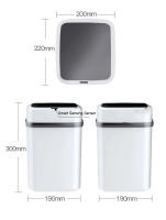 Cubo de basura de inducción inteligente para baño, cesta de papel, cubo de basura táctil automático para Cocina - details 16