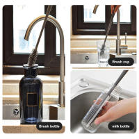 Cepillo de Limpieza de Silicona Duradero Cepillo de Escobilla para Botella de Vino con Mango Largo Reforzado Equipo de Limpieza de Lavandería - details 8