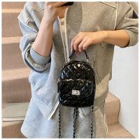 Moda pequeña fragancia textura portátil pequeña mochila diamante cadena de alto sentido versátil mochila diaria - details 33