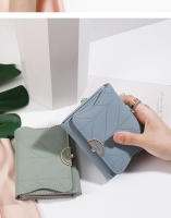 Cartera pequeña para mujer, nuevo diseño de nicho, tarjetero fresco de estilo coreano para estudiante, monedero plegable, Mini - details 17