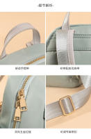 Mochilas de color verde Mochila pequeña para niña Bolsas casuales lindas y elegantes para mujer Diseño de moda Bolsas de libros ligeras fáciles de llevar con decoraciones colgantes - details 15