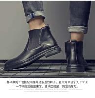 Botas Chelsea de cuero de ante premium para hombre, tobillo de moda de diseñador italiano, 2021 - details 4