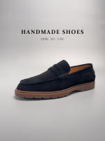 Mocasines de alta gama, cuero genuino, piel de vaca de primera capa, zapatos de moda hechos a mano con un pedal. - details 27