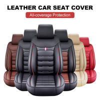 Cubierta de asiento de coche universal en cuero PU para la temporada completa Fácil instalación Protección para asiento de coche SUV - details 12