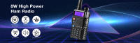 Baofeng-Radio bidireccional de doble banda UV-5RTP, versión de alta potencia de 8W, Radio Ham portátil con auricular - details 0