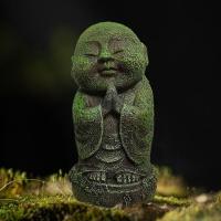 Estatua de monje Zen impermeable creativa, artesanía de resina, estatuilla de Bodhisattva, escultura de Buda realista, decoración de escritorio para el hogar - details 4
