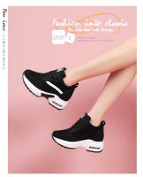 Zapatillas Blancas de Cuero Aumento Interior para Mujeres Tamaño Grande Absorción de Golpes - details 8