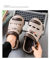 Agujero zapatos de los hombres 2025 nuevo verano casual luz de conducción de dos usos pisando la sensación de mierda bolsa de vadear al aire libre de los hombres zapatillas de cabeza zapatos casuales - details 2