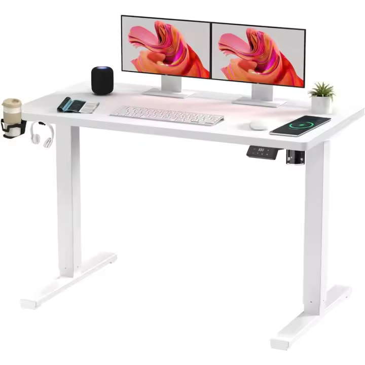 Elevable Eléctrico 140x60 cm, con Controlador de Pantalla Digital y Memoria, Gancho para Auriculares - 1