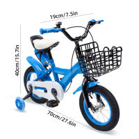Bicicleta de acero al carbono para niños, bici de 12 pulgadas para principiantes, para interiores y exteriores, regalo para niños - details 1