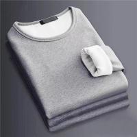 Conjunto de ropa interior para hombre Jersey de suéter de terciopelo con cuello redondo - details 15