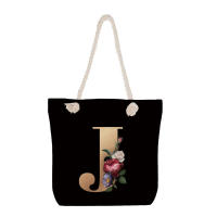 Bolso de hombro suave para mujer, bolso grande ligero con letras y flores, regalo para novia - details 6