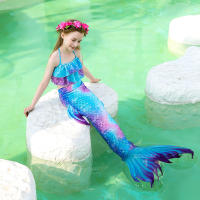 Traje de baño de cola de sirena para niños y niñas, bañador con Monofin - details 12