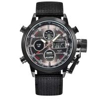 Reloj de Diseñador de Doble Tiempo Leten Reloj de Cronómetro Multifuncional con Banda de Nylon de Moda Reloj de Alarma para Hombres de Marca Grande - details 5
